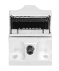 16mm Linear Guide Slider Bearing In Aluminum Alloy Housing With Wide Opening Low Noise Smooth Motion For CNC Machines And 3D Printers Built Tough Rust Resistant Block Easy Mount And High Precision front view
