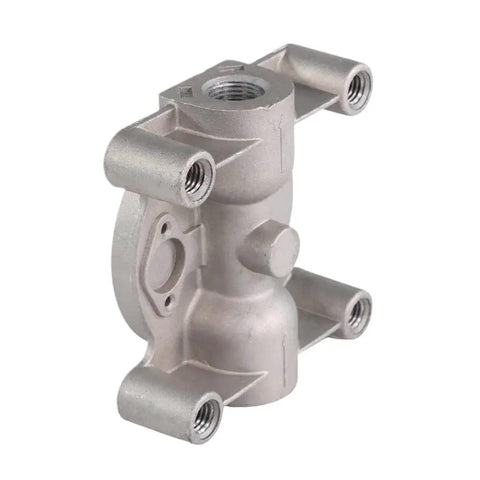 Heavy Duty Diesel Remote Mount Coolant Filter Head Replacement For Cat 3126 And Caterpillar Engines featuring 204163 compatible design, aluminum silver unit.