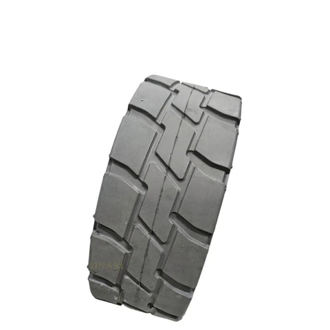 Heavy Duty Solid Tire Wheel Assembly 12x4.5 Non Marking Rubber Fits Genie GS1530 GS1532 GS1930 GS1932 Scissor Lift Parts 105122GT 105122, black rubber tire.