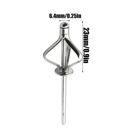 All Weather Aluminum Blind Rivets Kit With 304 Stainless Steel Mandrel shown with measurements in inches and millimeters.