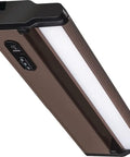Slick Swivel LED Undercabinet Light, 30 Inch Bronze Finish, 90 CRI, Color Temperature Switchable 3000K 3500K 4000K, Warm Neutral Cool White Task Lighting