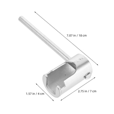 Heavy Duty Steel Fire Sprinkler Wrench Spanner For Concealed And Semi Recessed Heads with 7.07in length and 2.75in width.