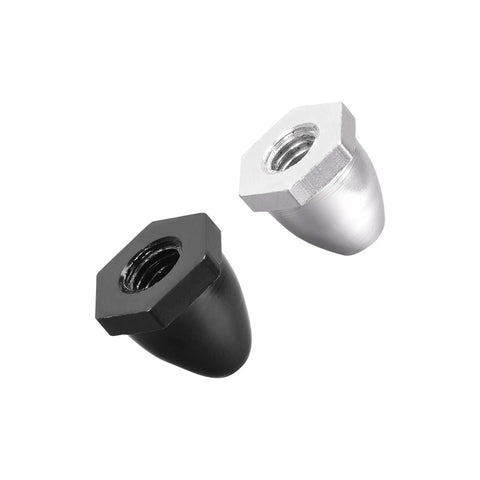 Four Pack Propeller Nut Cap Covers And Prop Adapters M5 For 1806 2204 2205 2206 2208 Brushless Drone Motors CW CCW close-up