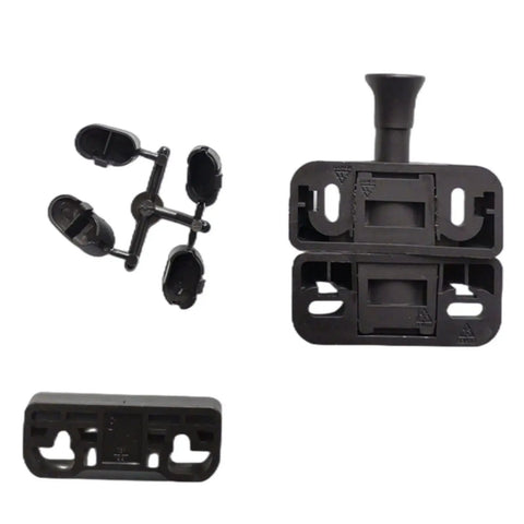 No Sweat Heavy Duty Magnetic Gate Latch Side Pull Compatible With Industrial Scissor Lift Replacement Part 1001140336 black latch parts set.
