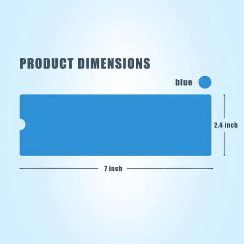 Disposable Tattoo Machine Covers Pack Pro Grade 200 Pcs 2.4 Inch By 7 Inch Blue Sleeves dimensions graphic
