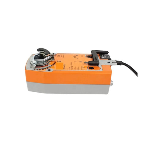 Smooth Operator 20Nm AC 24V Modulating Actuator with Emergency Bypass for precise air damper regulation, side view.