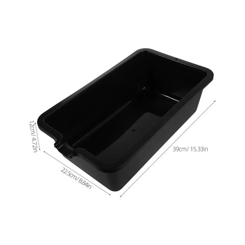 Cool Black Abaodam 6 Gallon Heavy Duty Engine Oil Drain Pan For Garage And Shop Use Easy Clean Large Opening Basin, black plastic design
