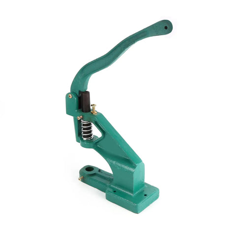 Green Grommet Eyelet Hand Press Tool With Interchangeable Dies, Portable Manual Banner Punch For Banners Flags Awnings Bags Curtains