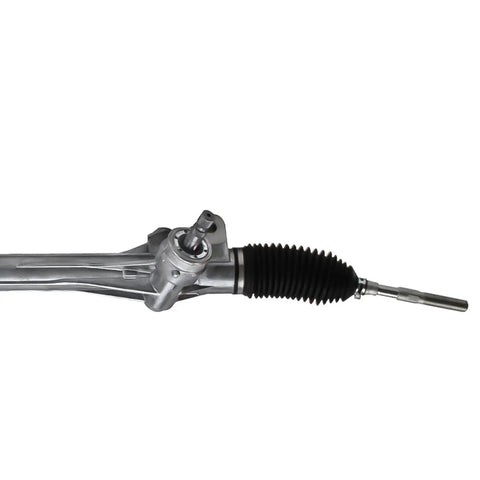Heavy Duty Electric Assist Steering Rack And Pinion For 2006 2014 Toyota Rav4 close-up view with black rubber boot and silver metal design.