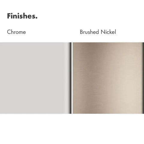 Croma Collection finishes in chrome and brushed nickel for 3 Jet Handheld Shower Head With 2.5 GPM Flow