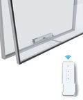 Automatic Single Chain Window Closer With Adjustable Stroke From 3.94 To 15.74 Inches, DC 24V Motorized Window Opener, AC 110V Input, Ultra Quiet Low Noise Operation, Sand Blasted Aluminum Housing with remote control