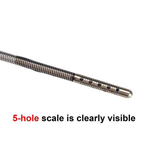 Engine Oil Dipstick With Innovative Oil Level Reading System For Mini Cooper S R52 R53 2002 2008 Clubman Paceman Convertible All Engines OE 11437509784 Easy Fit Accurate Oil Level Check No More Guesswork showing 5-hole scale detail