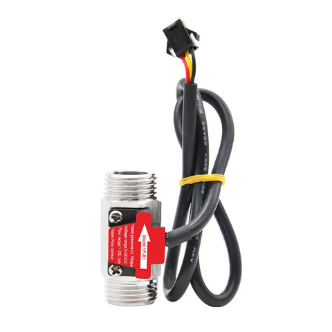 DIY Ready Stainless Steel Water Flow Sensor Switch For Home Plumbing DC 5-18V With 1/2 To 2 Inch External Thread Options