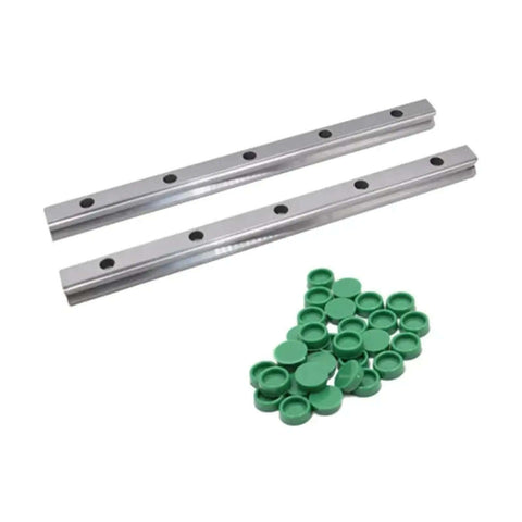Smooth High Precision Linear Guide Rail Kit Featuring 2pcs HGR25 Rails And 4pcs HGH25ca Slider Blocks, steel CNC rail set