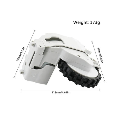 Wheel Hub Replacement For Robotic Vacuum Cleaner With Adjustable Height For Thresholds And Carpet Edges, weight 173g