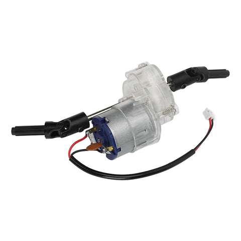Badass Hella Quiet 260 Motor Gearbox Replacement For RC Cars Featuring Dual Ball Bearings Super Tight Low Noise Transmission Fits MN90 MN90K And MN91 Lineup Performance Mods on a white background.