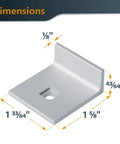 Dimensions of Rock Solid 24 Inch Double Cut Universal T Track Kit aluminum component, showing measurements in inches.