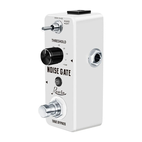 Dual Mode Noise Gate Pedal With Hard And Soft Noise Reduction Metal Shell True Bypass Compact Road Ready Design For Tight Gating And Clear Tone On Stage DC 9V Powered Adapter Not Included Ideal For Stage And Studio Use