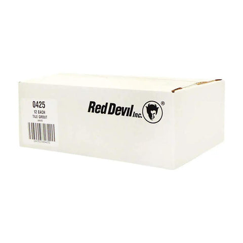 Packaging box of Pre-Mixed Tile Grout 0425 Pro-Grade With Strong Adhesion For Wall And Floor Tiles White 5.5 oz Tubes Pack Of 12