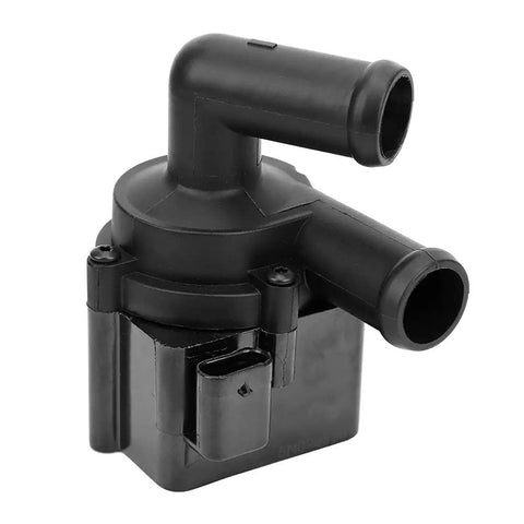 Electric Auxiliary Water Pump For Engine Coolant Circulation, black plastic, suitable for Audi and Volkswagen models.