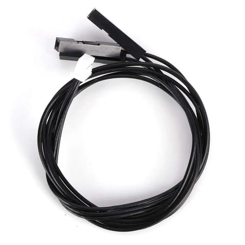 Black cable with connectors for electronics integration, compatible with Pressure Sensor Board Transducer for Vacuum and Pressure Sensing.