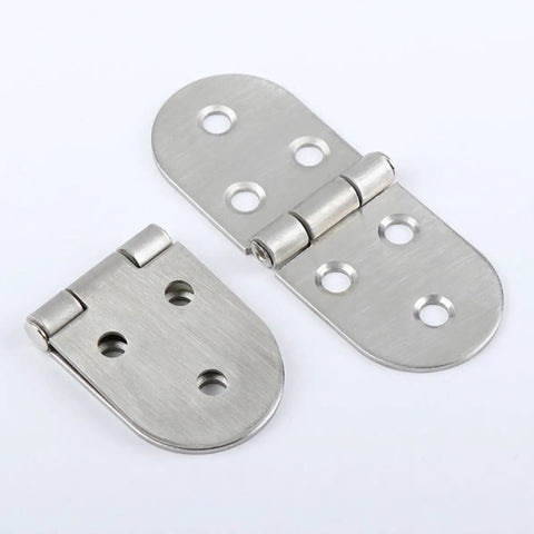 Stainless Steel Folding Table Hinges With Easy Disassemble Design Two Piece Small Silver Folding Supports for Home or Restaurant