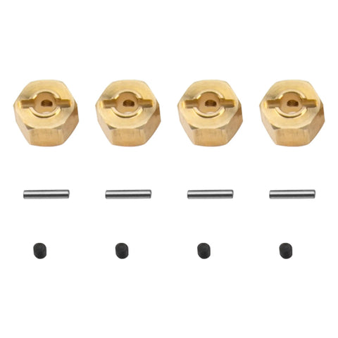 Brass 12mm Hex Wheel Hub Drive Adapter For One Tenth RC Crawler Fits Axial SCX10 Wraith 90027 90046 Tamiya CC01 D90