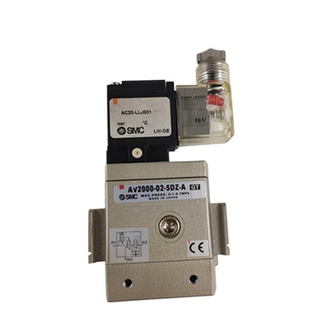 Heavy Duty Solenoid Valve With Soft Start Up Design, compact, metal, used in pneumatic and hydraulic applications.