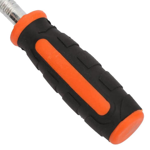Handle of Premium Heavy Duty Woodworking Clamp With High Carbon Steel Build, featuring rubber grip for comfort and control.
