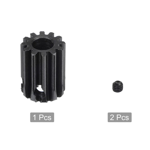 6.35mm Bore 12T Mod 1 Pinion Gear For RC Car Differential Made From 15 Steel With Black Oxide Finish Durable Spur Gear For Motors