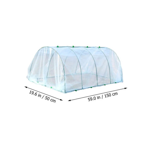 Transparent Plastic Greenhouse Cover With Bracket For Outdoor Garden Plants No Fuss To Install Waterproof Snow Proof Air Permeable Lets In Sunlight For Healthier Seedlings And Blooms