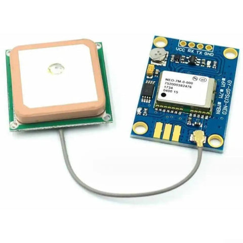 Neo-8M GPS Receiver Module With Built-In Antenna For Arduino Projects 3V To 5V Power Supply Plug And Play Blue Board