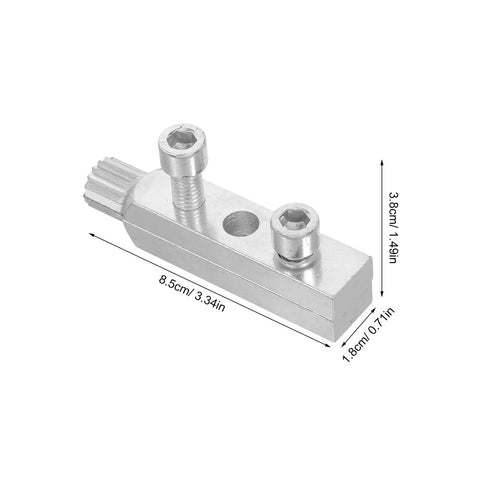 Super Duper 2 Set Steel Broken Screw Extractor Kit For Tough Valves And Stubborn Bolts With Triangular Thread Remover, 8.5cm silver metal