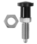 Stainless Steel Reset Indexing Plunger With Knob And Self Locking Mechanism M10 for Mechanical Applications with nut