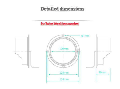 Heavy Duty Industrial Traffic Light With Wireless Remote Control Dual Red Green Signal For Loading Docks And Warehouses detailed dimensions diagram