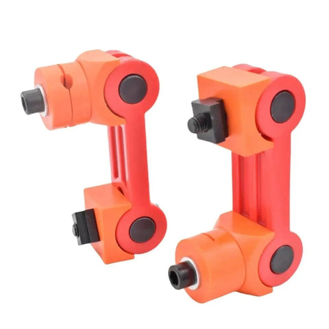 Universal Adjustable Work Piece Stop With M16 Thread For CNC Lathe And Milling Machine Positioner Locator Tool in orange design.