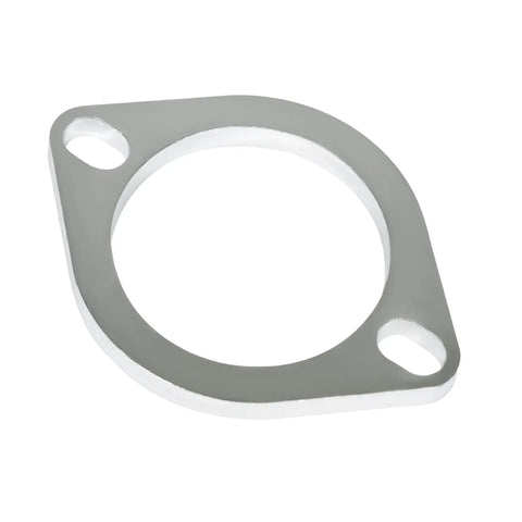 Badass Three Inch Two Bolt Exhaust Flange Connection Kit With Sealed Chrome Gaskets And Heavy Duty Hex Nuts, chrome flange, 3 inch size.