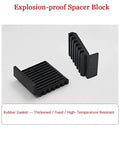Explosion-proof Spacer Block made of thick rubber for high-temperature resistance and fixed stability.