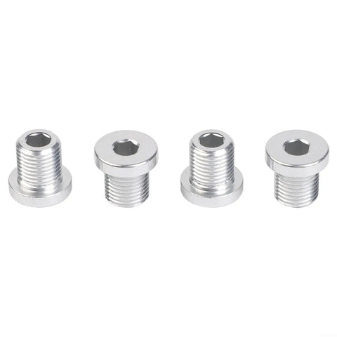 4 Pack Rear Derailleur Hanger Bolts Aluminum Alloy 13.8mm Length M10xP1.0 Thread For Bike Chain Tensioner Installation