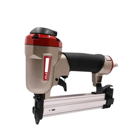 Pro Grade 18 Gauge Pneumatic Brad Nailer And Construction Stapler for Furniture Upholstery, showing compact design and ergonomic grip.