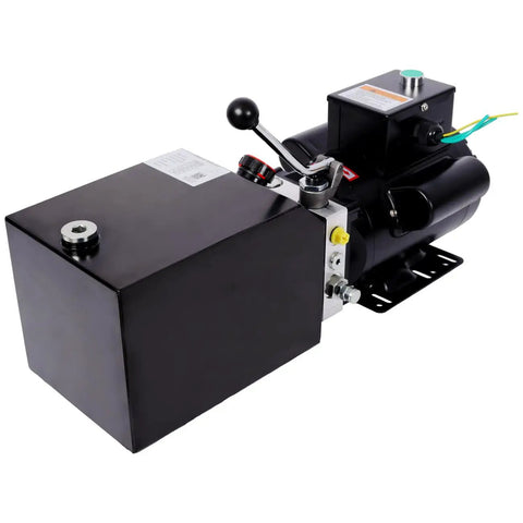 Heavy Duty Hydraulic Power Unit For 2 Post And 4 Post Car Lifts AC 220V Single Phase, 6 quart tank and steel body design.