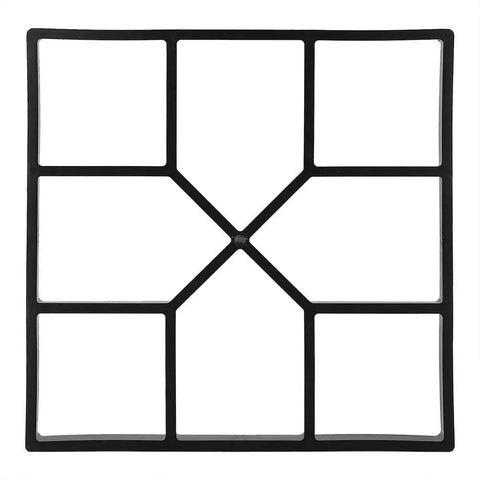 Square black plastic mold for Dope Geometric Stone Molds For Concrete Stepping Stones Pavers Walkways Patios Lawns And Gardens Outdoor Decor