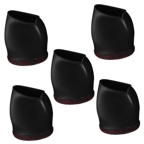 25 Pack Salon Chair Caster Cups Wheel Protectors Hella Tough Silicone Floor Savers Professional Grade Anti Scuff Rolling Office Desk furniture, black silicone caps.