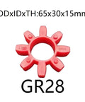Flexible Coupling Element Buffer for Jaw Couplers, Urethane Elastomer Damper Block, Polyurethane Buffer for Moulds, 65x30x15mm