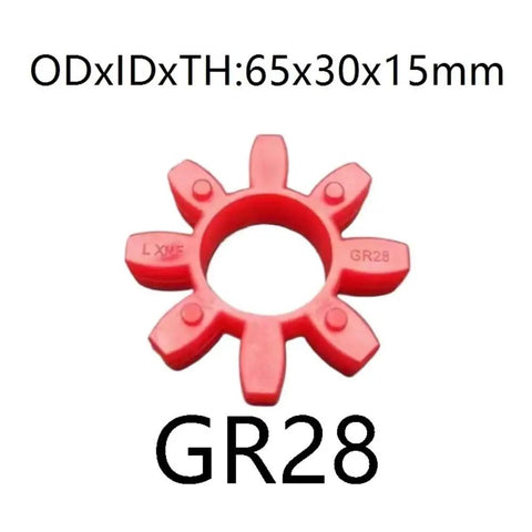 Durable Urethane Buffer For GR28 Jaw Coupling And Moulds, 65x30x15mm red elastomer element