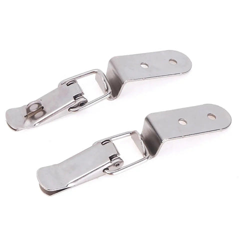 4 Piece Dope Slick Multi Functional Swing Arm Jewelry Box Latch Set With 90 Degree Silver Buckle Lock Iron Spring Loaded Draw Toggle Latch