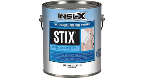 Bond Stix GL4 Primer Bonding Stix For Glossy Surfaces can with fast dry white finish label, USA made for easy one coat coverage.