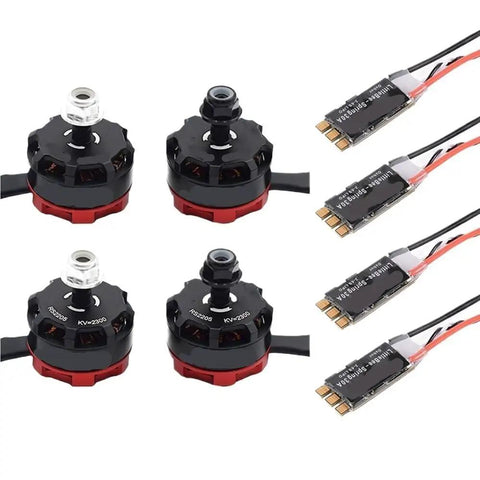 2205 2300KV Brushless Drone Motor With 20A 30A ESC For FPV Quadcopter QAV250 210mm Racing Drone Multicopter CW CCW Compatible
