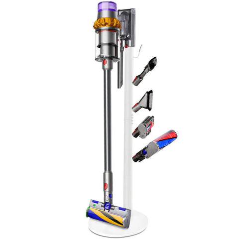 Freestanding Vacuum Dock Stand For Dyson V Series V15 Detect V11 V10 V8 V7 V6 Cordless Cleaners with attachments on stand