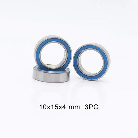 RC Ball Bearing Kit For Traxxas Nitro Revo Monster Truck Featuring 34 Sealed Bearings In Orange And Blue With Sizes 5x11x4 6x12x4 12x18x4 10x15x4 And 5x8x2.5 For All Versions. 10x15x4 mm blue sealed RC ball bearings, 3-piece set